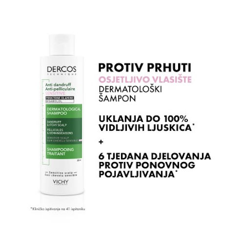 VICHY DERCOS ŠAMPON PROTIV PERUTI OSJETLJIVO VLASIŠTE 200ML