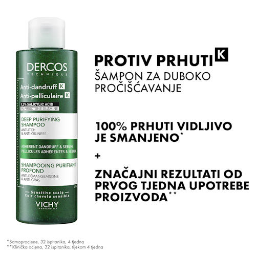 VICHY DERCOS ANTI DANDRUFF K PILING ŠAMPON