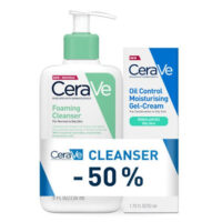 CERAVE GEL PJENA ZA ČIŠĆENJE+ OIL CONTROL GEL KREMA PROMO