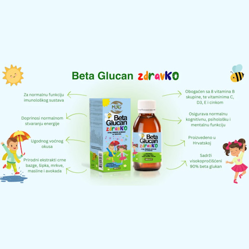 BETA GLUCAN ZDRAVKO 200 ML HUG YOUR LIFE